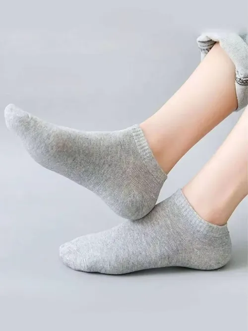 5/10-Pack Unisex Comfort-Fit Ankle Socks For All, Breathable & Lightweight - Ideal For Sports & Daily Wear