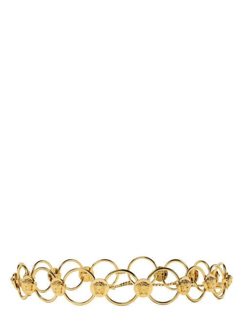 Versace Medusa Ring Belt — Gold