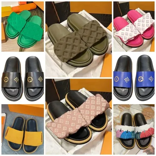designer sandals women slippers room sandale fluffy sipper pantoufle sandal slipper slides luxury sliders lady flat mule pool sandel eur 3645
