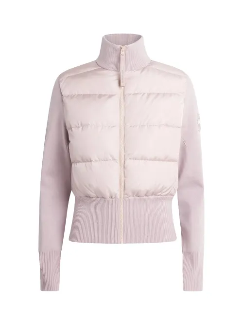 Canada Goose Hybridge Wide Hoodie Down Jacket — Pink
