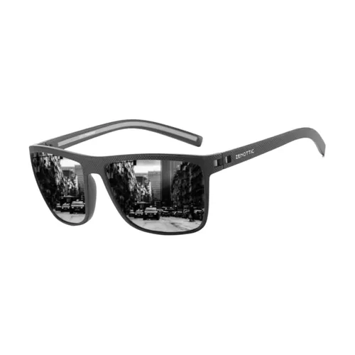 ZENOTTIC Retro Square Polarized Prescription Sunglasses Fashion Lightweight TR90 Progressive Optical Sun Glasses for Women Men