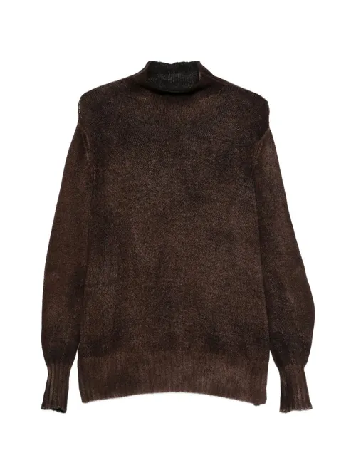 Avant Toi Cashmere Turtleneck Sweater — Brown