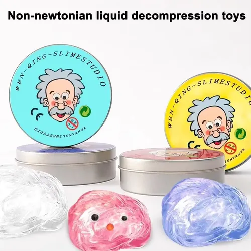 Colorful Non-Newtonian Liquid Decompression Toys Transparent Elastic Modeling Compound Non-Toxic Creative Crafts