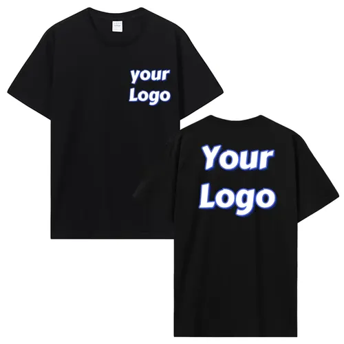 Customized Print T Shirt Men Women Custom Cotton Tops Tees DIY Your Like Photo Or Logo Cotton T-shirt Personalized Men Clothing