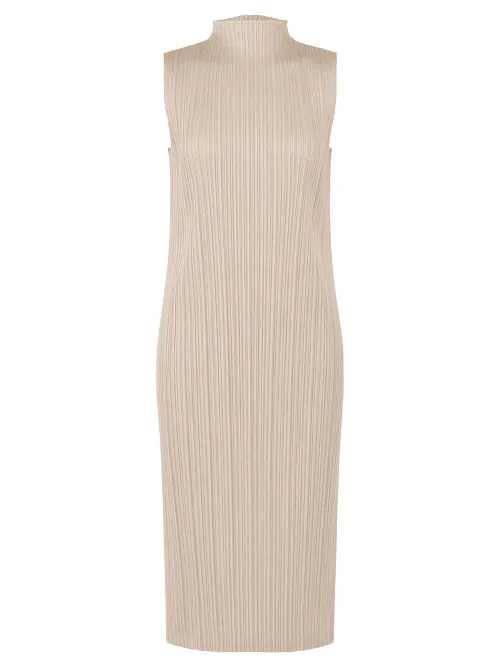Issey Miyake Pleats Please Tunic — Beige