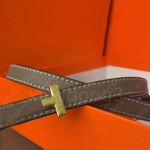 Women's designer belt H-shaped gold buckle cowhide casual fashion belt jeans belt skirt belt