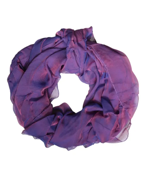 Dolce & Gabbana Silk Rectangle Wrap Shawl — Purple