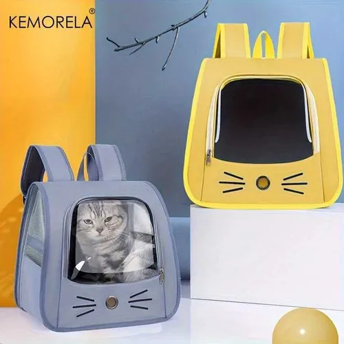 KEMORELA Pet Carrier Backpack Large Cat Backpack Transparent Breathable Portable Bag Backpack Cat And Dog SuppliesM251129