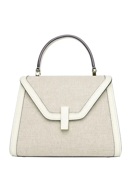 Valextra Iside Top Handle Bag — Beige