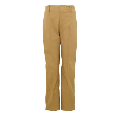 Bottega Veneta Cotton Twill Trousers — Beige