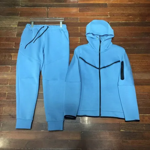 Tech Fleece Designer Hoodie Men Jacket and Sweatpants Set Zip Up Tracksuit Asian Size Sportswear Outfit Casual Streetwear Jogging Suit for Running Fitness Training