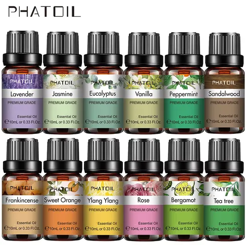 10ml Lavender Essential Oils Pure Natural for Diffuser humidifier Aromatherapy Jasmine Vanilla Aroma Oil DIY Candle Soap