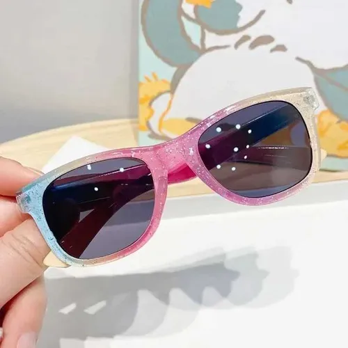 New Trendy Cool Childrens Colorful Shiny Sunglasses for Girls Trendy Cute New Years Sun Glasses Kids Eyewear gafas de sol nia D260321