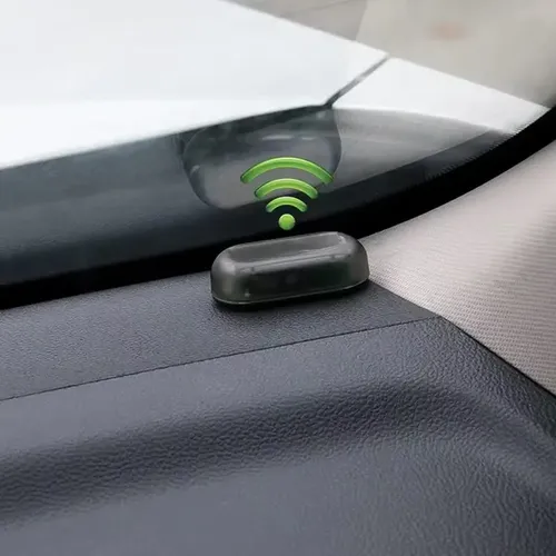 1Pcs Solar Powered LED Fake Car Alarm Simulated Dummy Security Light Wireless Flashing Anti-Theft Warning Caution Lamp for Auto