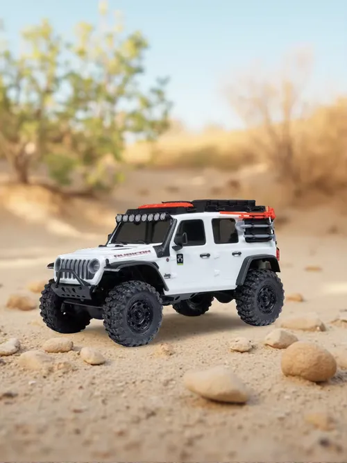 Axial SCX30 Wrangler JLU 1/30 4WD RTR Scale Mini Crawler (White) w/2.4GHz Radio, Battery & Charger