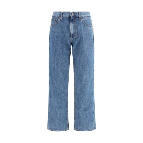 Burberry Straight-Leg Jeans — Blue