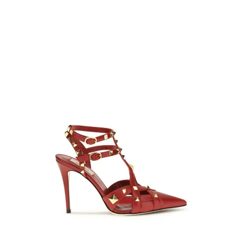 Valentino Garavani Studdy Décolleté Heel — Red