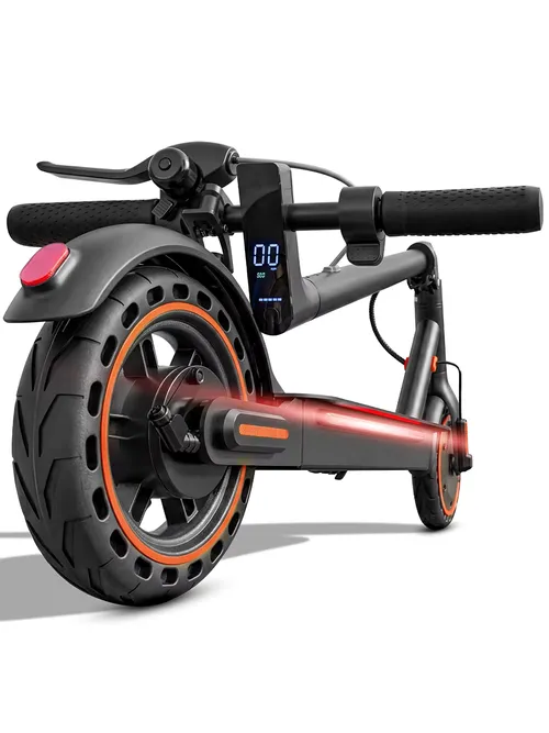 Electric Scooter for Adults, 550W Peak Motor & 19-Mile Range, 360° Lighting, Foldable E-Scooter with App Control