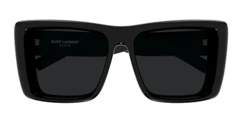 Saint Laurent Eyewear SL900HOWL Square Acetate Sunglasses — Black