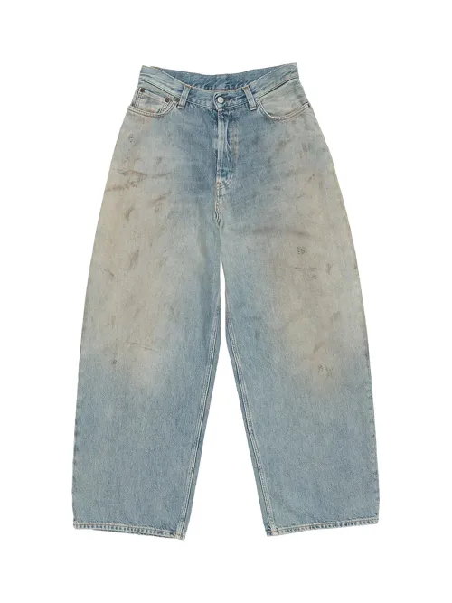 Acne Studios Loose Fit Stonewashed Jeans — Blue