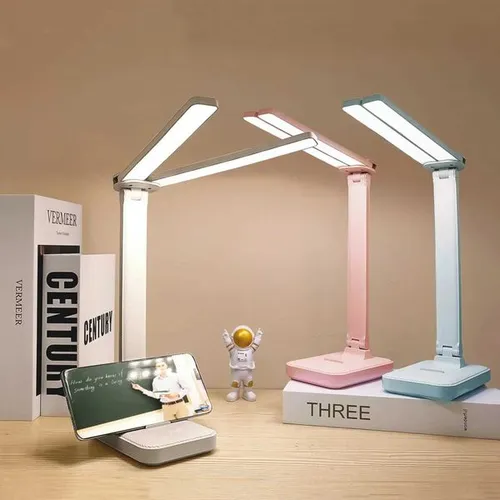 Double-headed Desk Lamp LED Eye Protection W Light Reading Lamp Learning With Charging And Plug-in Dual-purpose Small Lamp M251120