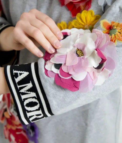 Dolce & Gabbana Amore Queen Sweater — Gray