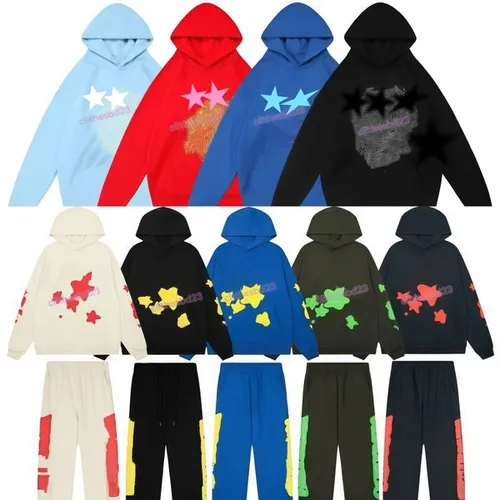 5A tops new designer hoodie top and pants shirt and short Fluffy foam graffiti designer jacket Slow jogging exercise men and women's sweater US size S-XL