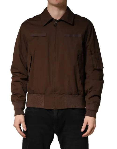 Dolce & Gabbana Cotton Stretch Jacket — Brown
