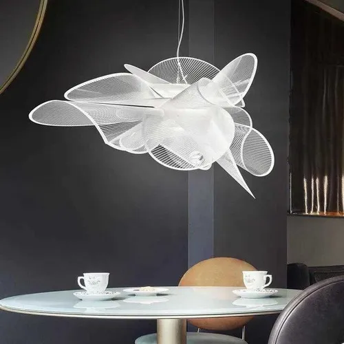 Modern Italian Designer Led Chandelier for Dining Living Room LED White Chandelier Light Luxury Hanging Suspension Lamp DecorXJ250725