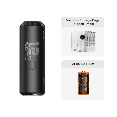 ZERO PUMP - World's Smallest Pump for Sleeping Pads - ZERO PUMP+Vacuum Bags