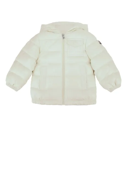 Moncler Jr Mesles Down Jacket — White