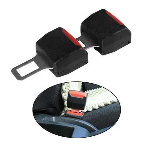 2PC Car Seat Belt Clip Extender Safety Seatbelt Lock Buckle Plug Thick Insert Socket Extender Safety Buckle Seat Belt Accessorie