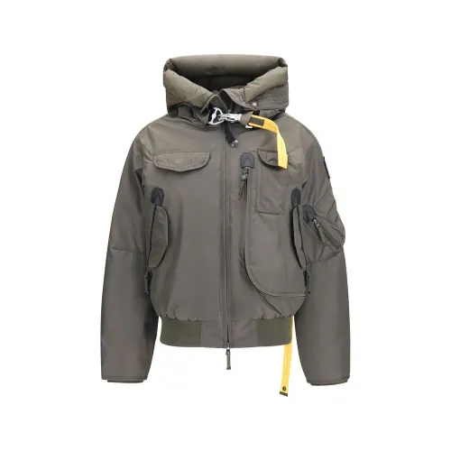 Parajumpers Gobi Hooded Bomber Jacket — Gray
