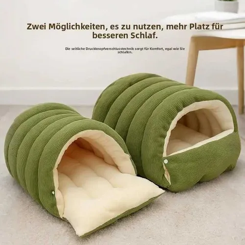 Washable Enclosed Cat House Provides Warmth in Winter Suitable As a Sleeping Nest or Sleeping Bag for Cats and Dogs M251201