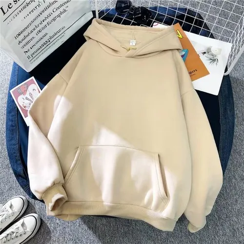 A012 Men Long-sleeved Autumn and Winter Heavy Loose Solid Color Lapel Youth Casual