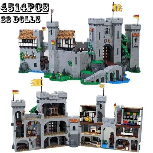 Blocks IN STOCK 4514 PCS Lion King Castle Compatible 10305 85666 Building Blocks Bricks Education Kids Christmas Birthday Gifts Toy 240120 C251011 W251029