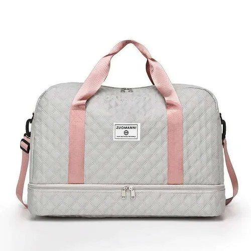 Waterproof And Wear-resistant Gym Tote Bags, Lightweight Luggage Bag, Large Capacity Travel Duffle Dry Wet Separation Bag Y260225