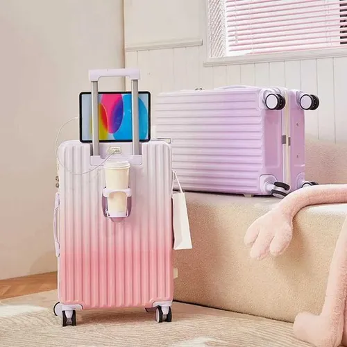 Luggage for women with high looks internet celebrity gradually changing color 24 inch large capacity luggage for students W250920