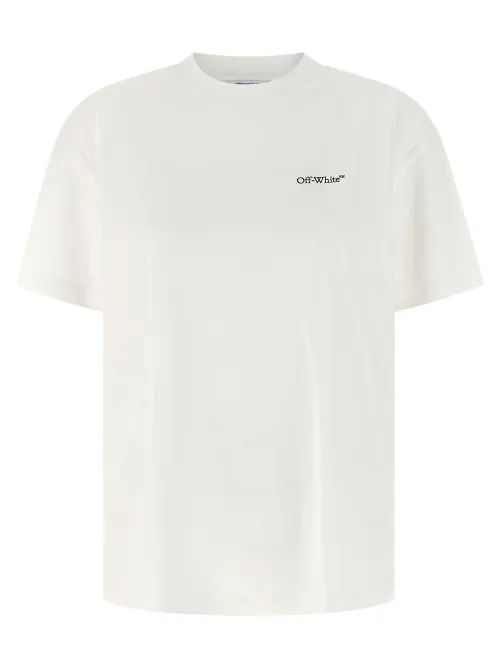 Off-White Logo-Printed Cotton T-Shirt — White