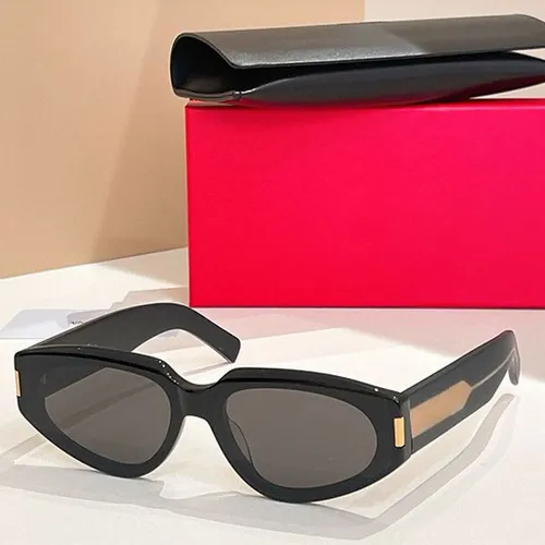 Luxury women cat eye sunglasses designer acetate fiber frame Lady sunglasses fashion trend glasses UV400 protection top quality purple SLM247