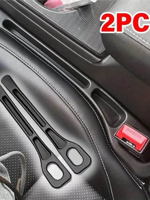 2Pcs Car Seat Gap Filler Seat Crevice Storage Box Bag Between Seats Console Organizer Decoration Interior Auto Accessories