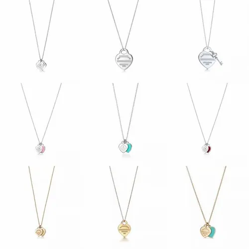 necklace designer necklace luxury jewelry designer jewelry womens diamonds love metal chain thin letter pendant charm necklaces valentines day gift With the box