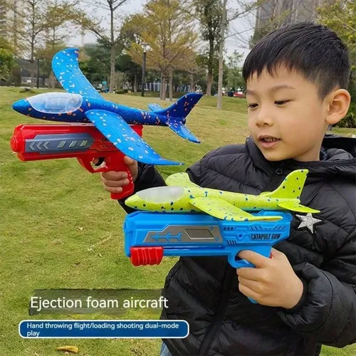Kids' Catapult Planes, Foam Planes, Gliders, Parent-Child Outdoor Shooting Flying Toys (Separate Accessory Packs for Purchase)