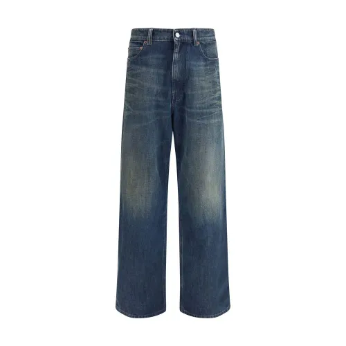 MM6 Maison Margiela Five-Pocket Cotton Jeans — Blue