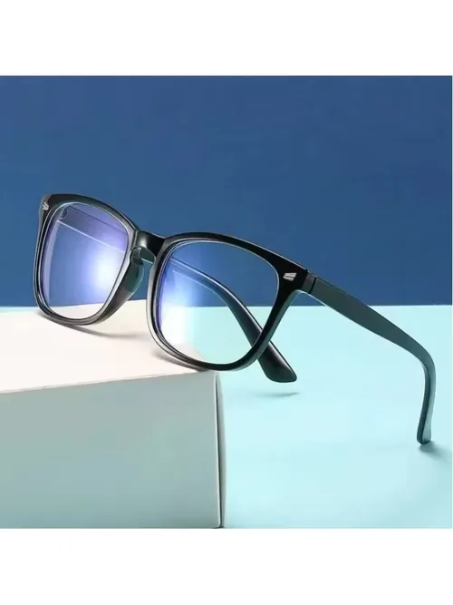 Black Blue Light Glasses for Computer & Gaming - Anti UV Ray Lenses, Scratch-Resistant & Comfort Fit