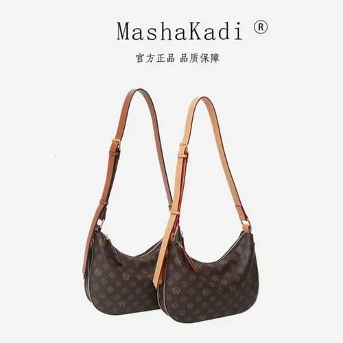 Versatile Women Messenger Bag Genuine Leather Crossbody Shoulder Handbag With Detachable ID Tag W251014