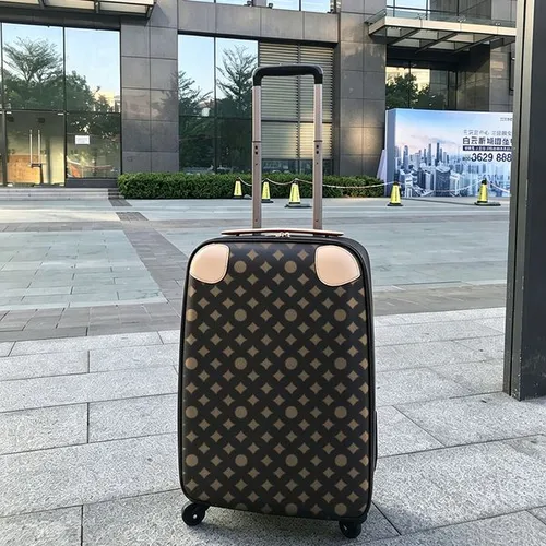 Luxuary Designer Suitcase Koffer Travel Bag Suitcases Valise Trolley Case Handle Corner Compact Double Pulley Faux Leather Part Duffe Carry On Rolling Luggages