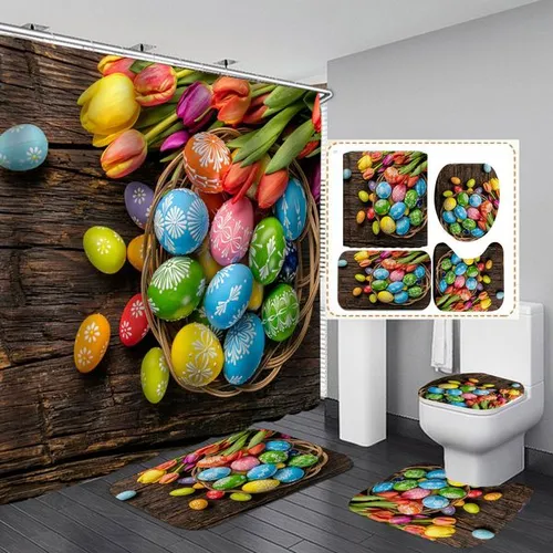 YL-37942 Digital Printed Waterproof Bathroom Composite Shower Curtain - Factory Direct Supply, Wholesale Shower Curtains