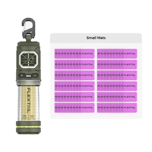 TINY REPELLER S - 2-in-1 Portable Mosquito Repellent with Lighting - With 120pcs Mats(best value) / GREEN