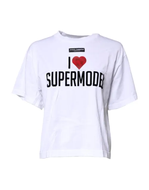 Dolce & Gabbana Logo-Printed T-shirt — White